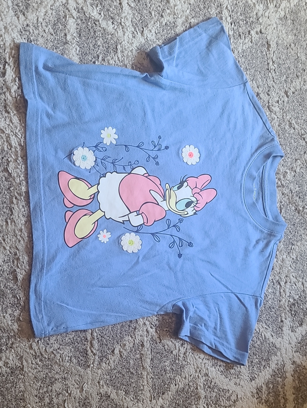 4 for $28 - baby GAP Disney Girls 5 Blue Daisy Duck Short Sleeve T-Shirt